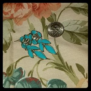 Flower Bud Turquoise Earrings